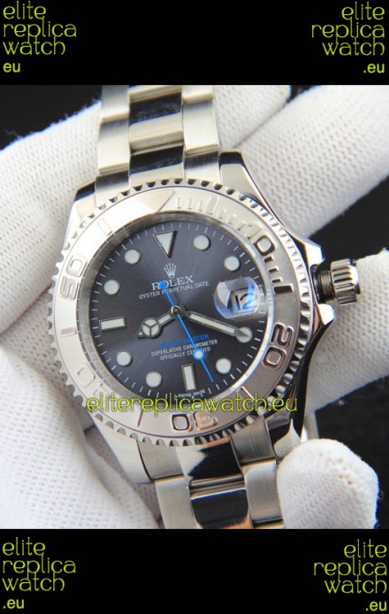 Rolex Yachtmaster Stainless Steel Japanese Replica Watch - 40MM - Grey Dial 