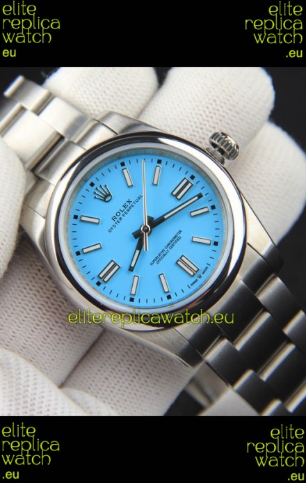 Rolex Oyster Perpetual Japanese Movement Replica Watch 36MM - Tiffany Blue Dial