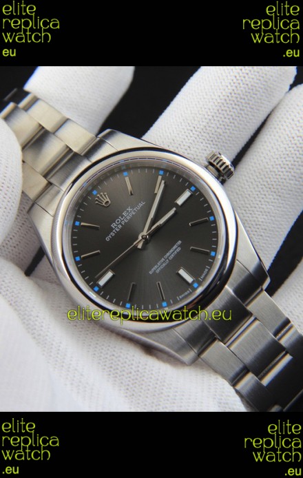 Rolex Oyster Perpetual Japanese Movement Replica Watch 39MM - Grey Dial