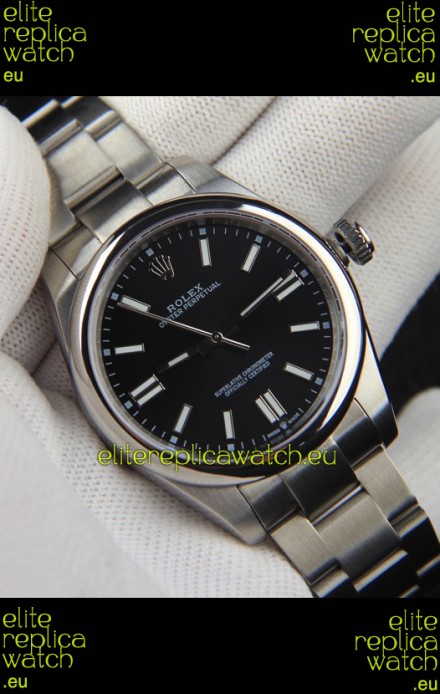 Rolex Oyster Perpetual Japanese Movement Replica Watch 41MM - Black Dial