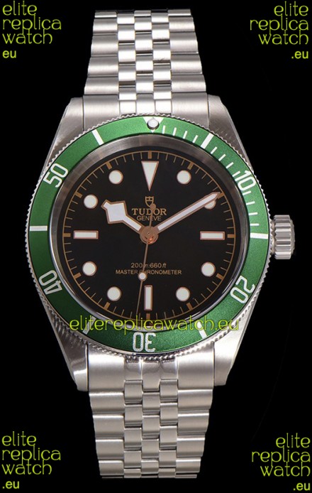 Tudor Black Bay Super Clone Harrods Edition Green Dial Swiss Replica Watch 