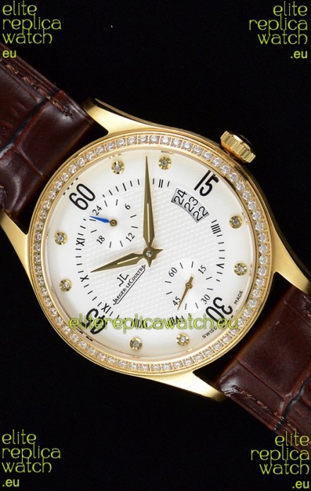 Jaeger LeCoultre Master Control Yellow Gold Swiss Replica Watch 