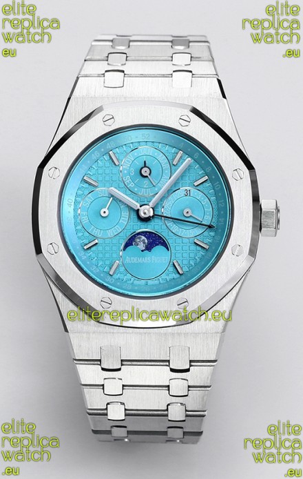 Audemars Piguet Royal Oak Perpetual Calendar Swiss Replica 904L Steel - Tiffany Blue Dial