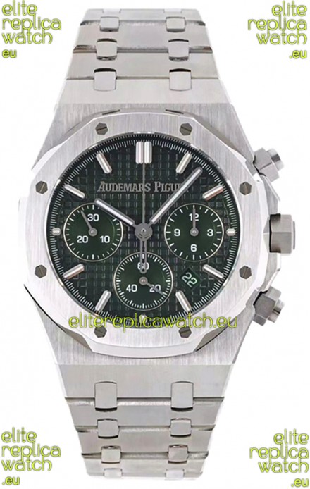 Audemars Piguet Royal Oak Chronograph 1:1 Mirror Replica - 904L Steel in Green Dial 41MM