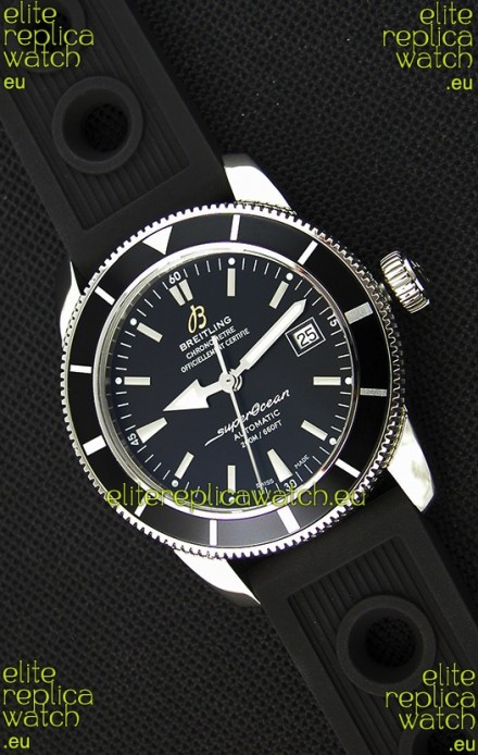 Breitling SuperOcean Heritage II B20 42MM Black Dial Black Bezel Swiss Replica Watch - 1:1 Mirror Edition