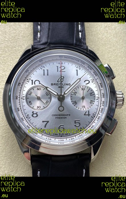 Breitling Premier B01 Chronograph 42 Edition Steel Casing Steel Dial - 1:1 Mirror Replica Watch