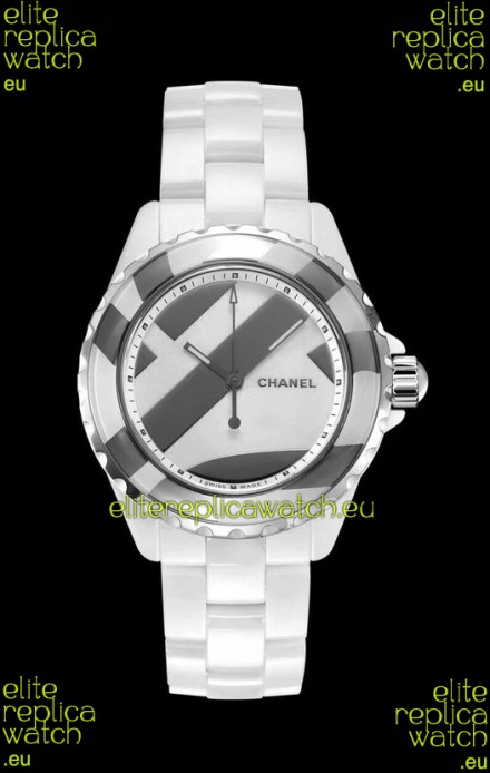 Chanel J12 Untitled White Ceramic Casing Watch 1:1 Mirror Replica Watch - 38MM Automatic Movement