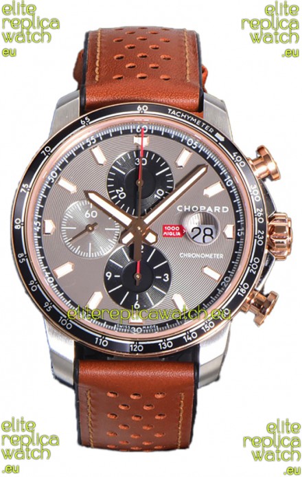 Chopard Mille Miglia GTA Chronograph Two Tone 1:1 Mirror Replica - Grey Dial 
