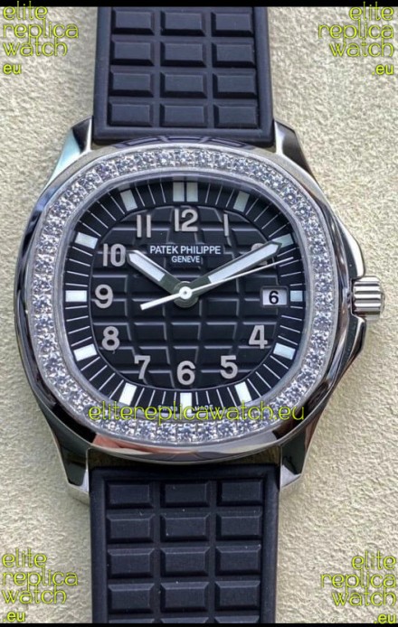 Patek Philippe Aquanaut LUCE 5072A-001 Quartz Swiss Replica Watch in Black Dial 35MM