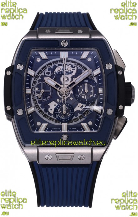 Hublot Spirit of Bang Titanium Casing Ceramic Bezel Blue Dial - 42MM Swiss Replica