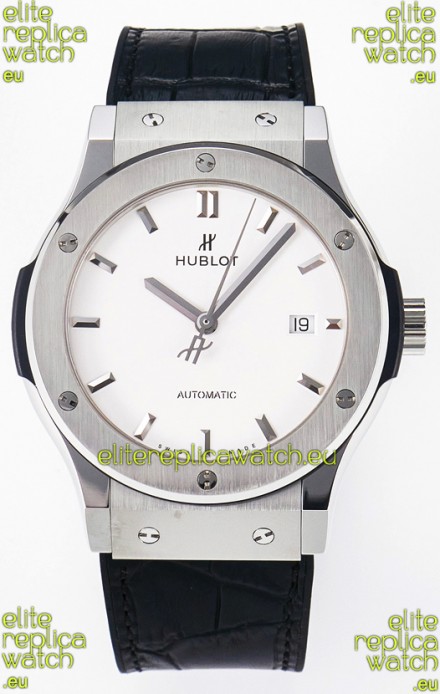 Hublot Super Clone Classic Fusion Titanium 42MM 1:1 Mirror Replica Watch White Dial
