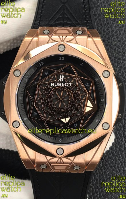 Hublot Big Bang Sang Bleu Rose Gold 1:1 Mirror Replica Edition - 45MM 