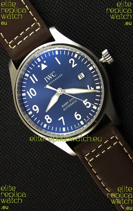 IWC Pilot's MARK XVIII IW327010 Steel Blue Dial Le Petit Prince Swiss Replica Watch 1:1 Mirror Edition