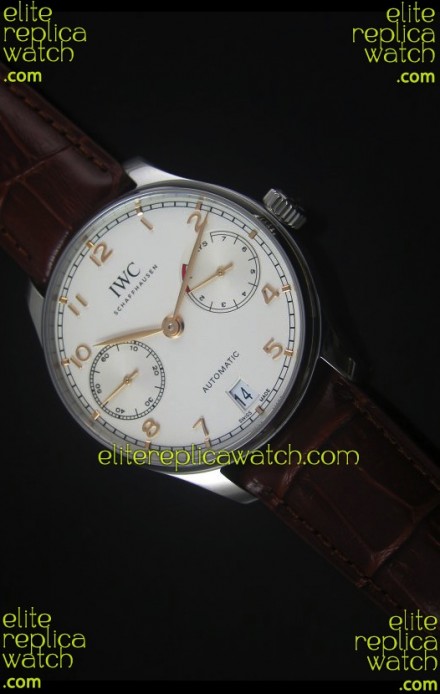 IWC IW500704 Portugieser Swiss 1:1 Mirror Replica Watch White Dial - Updated 2016 Version