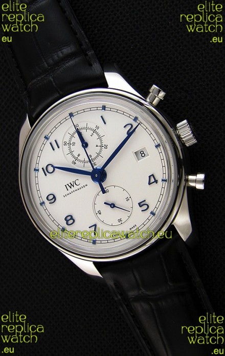 IWC Portugieser Chronograph Classic IW390302 White Dial Swiss Replica Watch