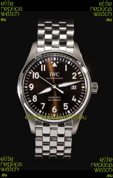 IWC MARK XVIII Antoine de Saint-Exupéry Edition in 904L Brown Dial 40MM - 1:1 Mirror Replica