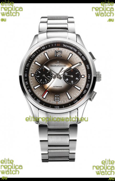 Jaeger LeCoultre Polaris Chronograph Stainless Steel Casing Grey Dial Swiss Replica Watch 
