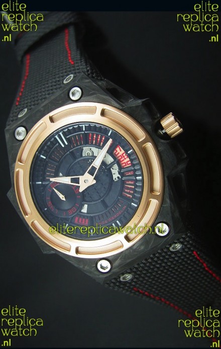 Linde Werdelin Spidolite II Swiss Replica Watch in Forged Carbon Case