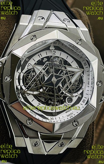 Hublot Big Bang UNICO Sang Bleu II Stainless Steel 1:1 Mirror Quality Swiss Replica Watch 