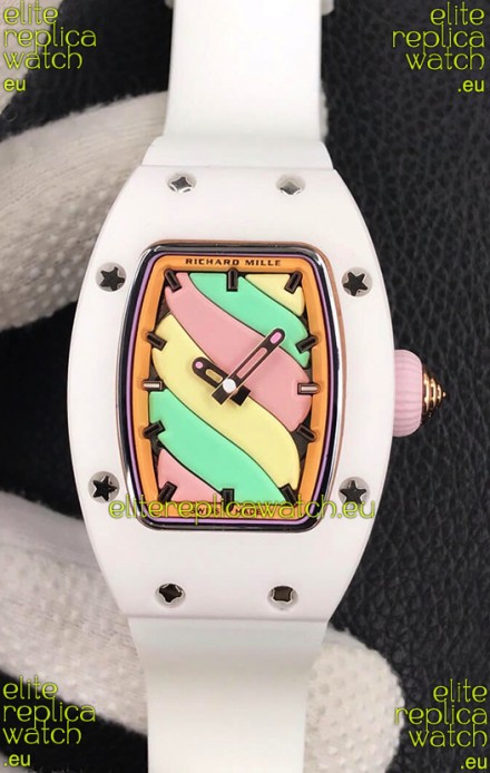 Richard Mille RM-07 Bon Bon White Ceramic Ladies 1:1 Swiss Replica Watch 
