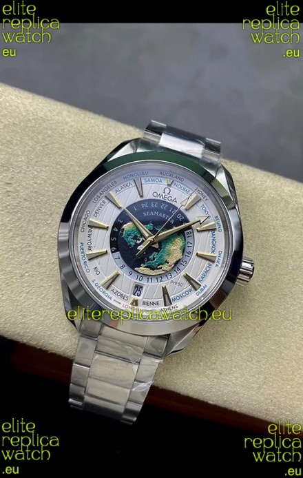 Omega Seamaster Aquaterra 150M Worldtimer White Dial 1:1 Mirror Replica Watch
