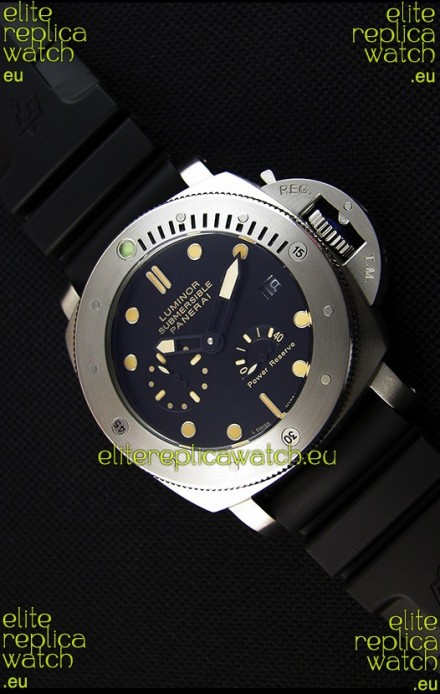 Panerai Luminor Submersible Power Reserve Steel Japanese Replica Watch