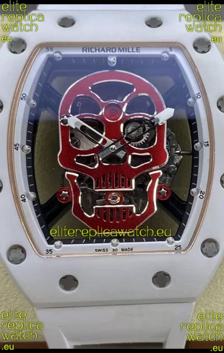 Richard Mille RM052-01 Skull Genuine Tourbillon Edition Watch in Ceramic Casing