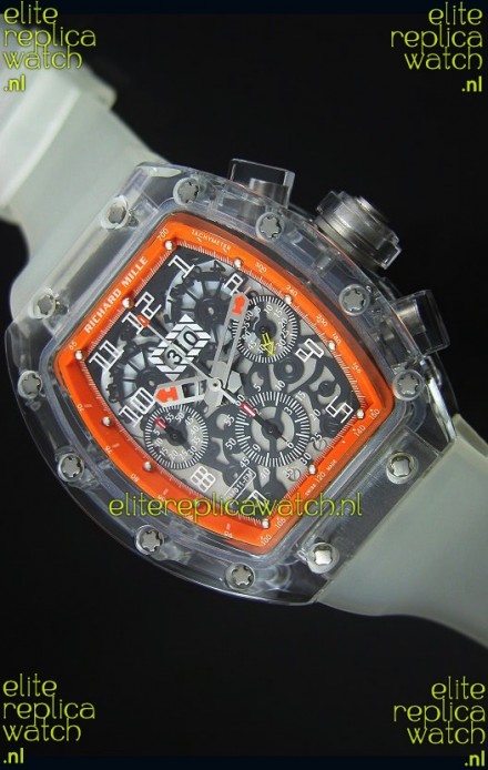 Richard Mille RM056-1 Tourbillon Felipe Massa Chronograh Orange Bezel Watch