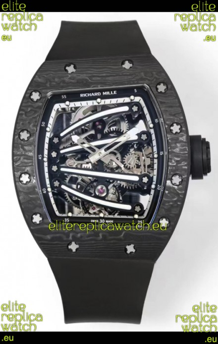 Richard Mille Super Clone RM59-01 Carbon NTPT Case Black Dial Swiss Replica Watch