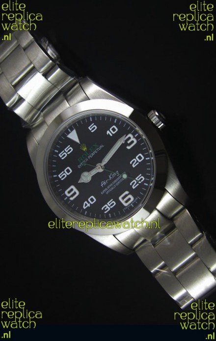 Rolex Oyster Perpetual 116900 AIR KING Swss Replica Watch in Black Dial 