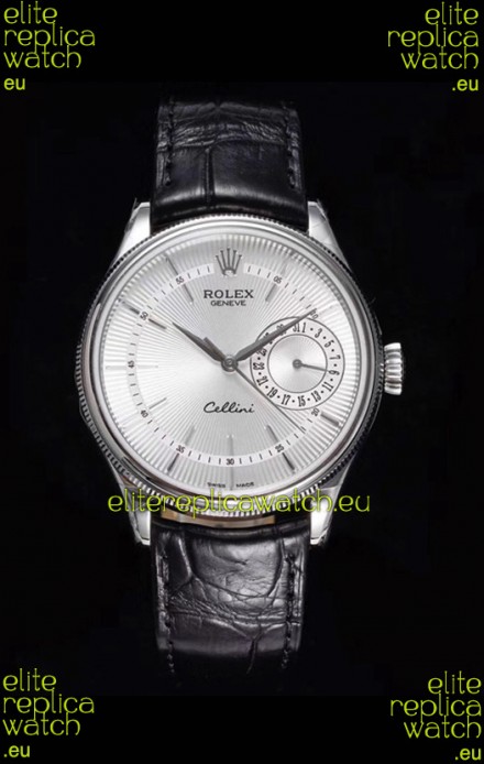 Rolex Cellini Date Ref#50519 Replica 1:1 Mirror 904L Steel Watch White Dial