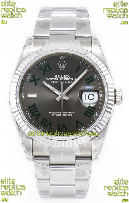 Rolex Datejust 126330 Wimbledon 41MM ETA3235 Grey Dial 72 Hours Power 1:1 Mirror Replica