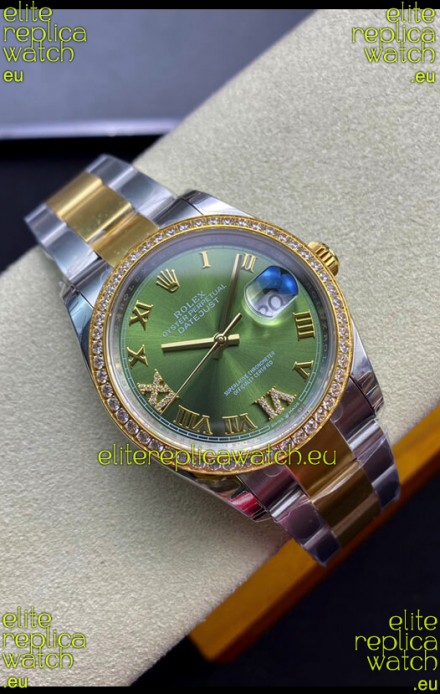 Rolex Datejust 126283RBR-0012 36MM Swiss 1:1 Mirror Replica in 904L Green Dial