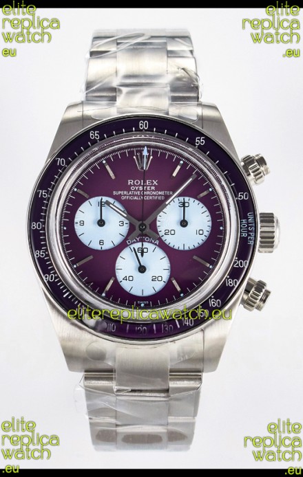 Rolex Daytona Super Clone Artisans De Geneve Edition Maroon Dial Swiss Replica Watch