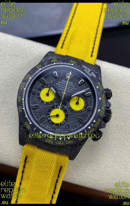 Rolex Daytona DiW Lemon Carbon Edition Watch - Forged Cabon Casing 1:1 Mirror Replica
