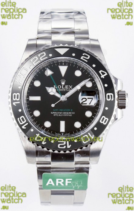 Rolex GMT Masters II Super Clone 126710GRNR "Bruce Wayne" 904L Steel Oyster Strap Swiss Replica Watch