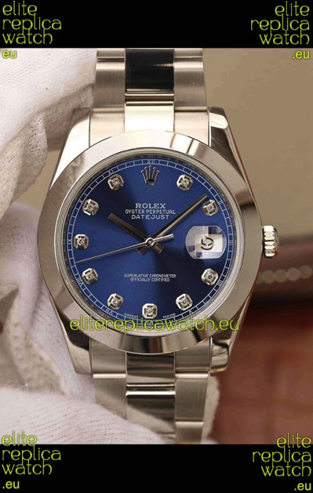 Rolex Datejust 41MM Cal.3135 Movement Swiss Replica Watch in 904L Steel Two Tone Grey Dial