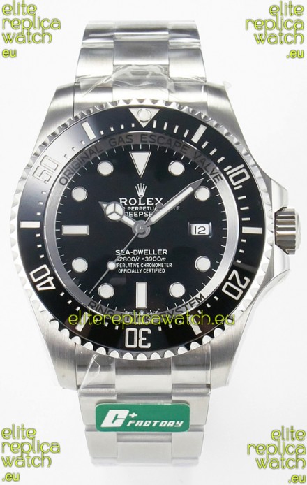 Rolex Sea-Dweller Deepsea Super Clone 126660LN Swiss Replica Watch 1:1 Mirror Replica in 904L Steel Case