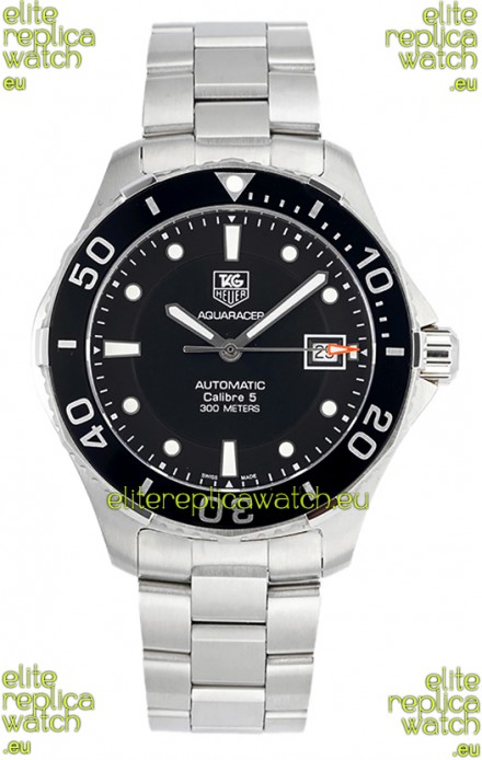 Tag Heuer Aquaracer Calibre 5 1:1 Mirror Replica Watch Black Dial 904L Steel 41MM
