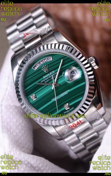 Rolex Day Date Presidential 904L Steel 36MM - Malachite Dial 1:1 Mirror Quality Watch