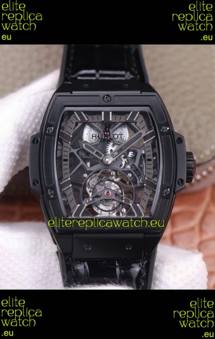 Hublot Masterpiece MP Edition Genuine Tourbillon Swiss Replica Watch in PVD Coating