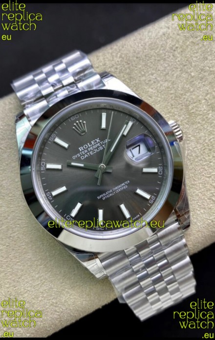 Rolex Datejust 126300 41MM Cal.3135 Swiss 1:1 Mirror Replica Watch in 904L Grey Dial