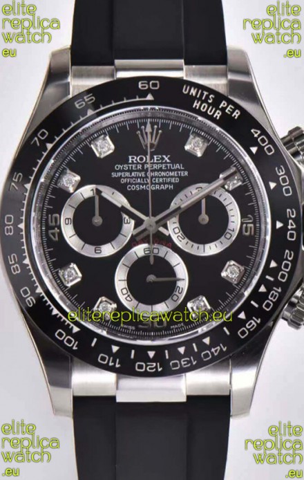 Rolex Cosmograph Daytona 116509 Black Dial Cal.4130 Movement - 904L Steel Watch
