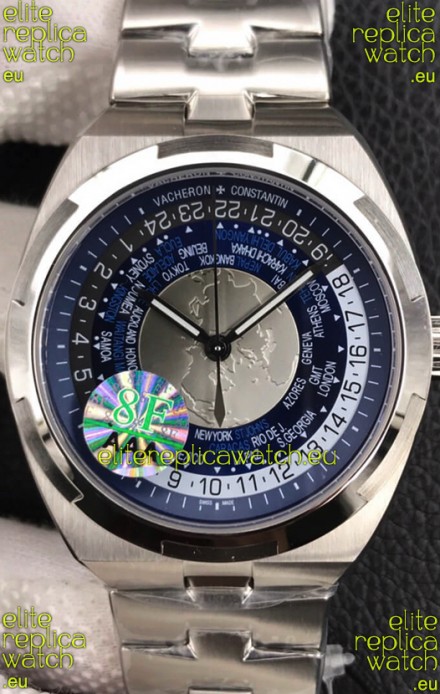 Vacheron Constantin Overseas World Time Edition Blue Dial Swiss Replica Watch 