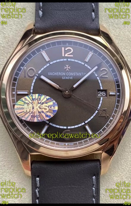 Vacheron Constantin Fiftysix Edition Rose Gold Steel 1:1 Mriror Replica Brown Dial 