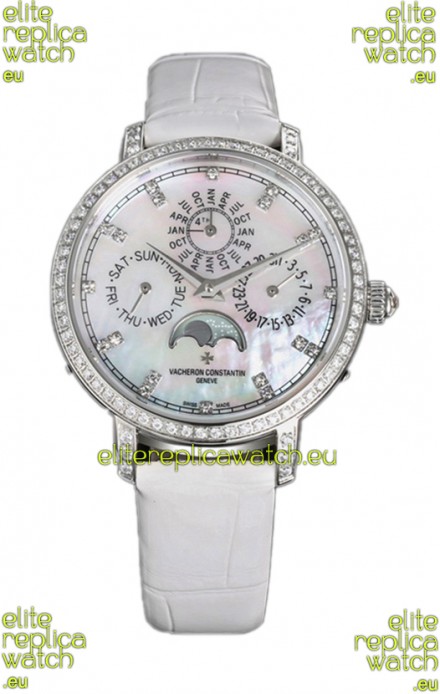 Vacheron Constantin Traditionelle Perpetual Calendar Ultra-Thin White Gold Plating