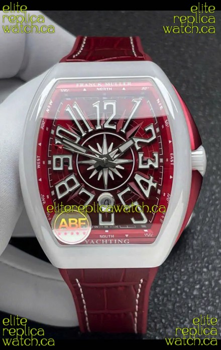 Franck Muller Vanguard Yachting White Ceramic Super Clone Watch 