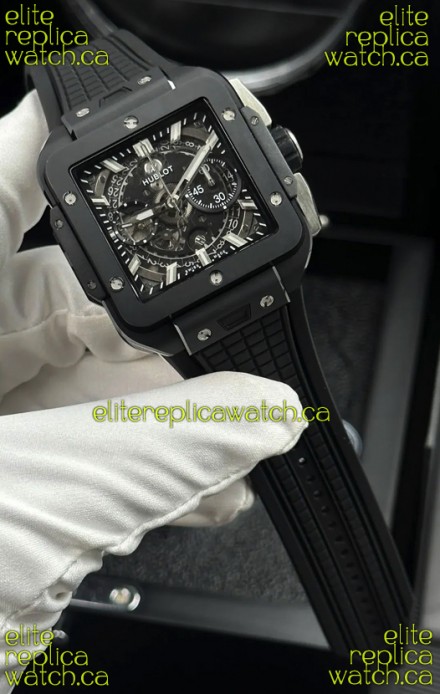 Hublot Square Bang Unico Black Magic Ceramic Super Clone Watch 