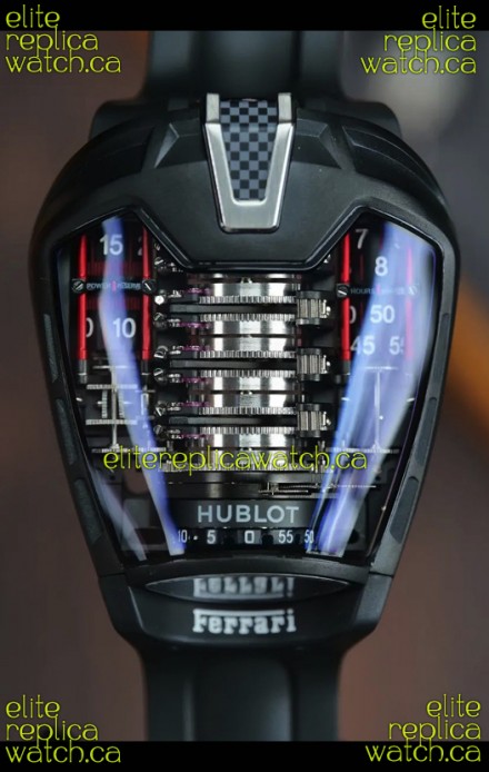 Hublot MP-05 La Ferrari Black DLC Titanium Casing Hyper Clone Watch 