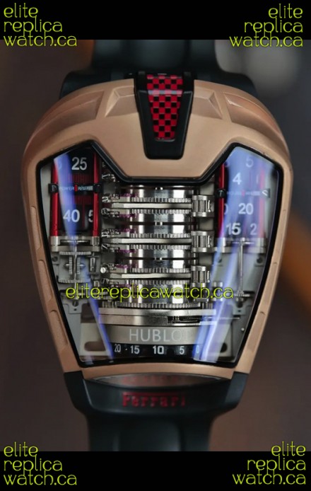 Hublot MP-05 La Ferrari DLC Coated Titanium Casing Hyper Clone Watch 